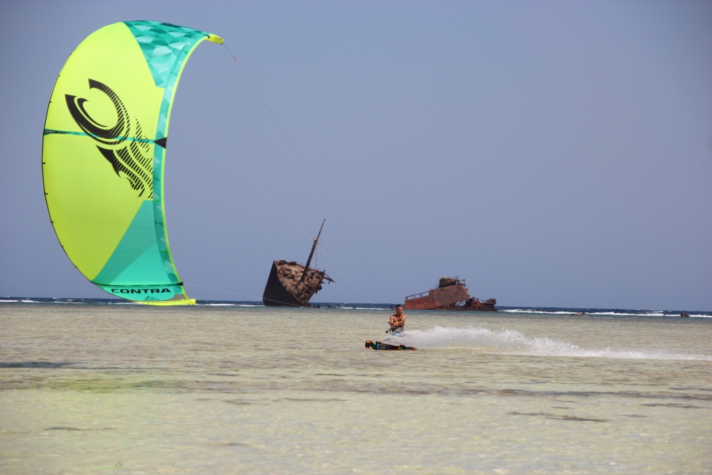 Kitesurfing in national park of  Sharm-El-Sheikh!